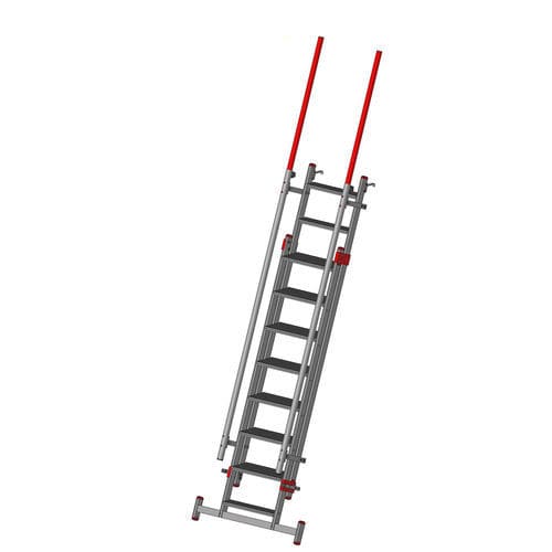 Scala professionale da lavoro - F090169 series - FORTAL - telescopica / scorrevole / da appoggio