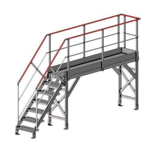 Passerella in alluminio - F80115000 series - FORTAL - a travi / prefabbricata / fissa