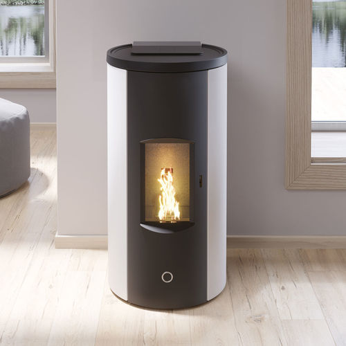 Stufa a pellet - Like80 - EK63 - 5 kW...10 kW / 0 - 5 kW / da appoggio