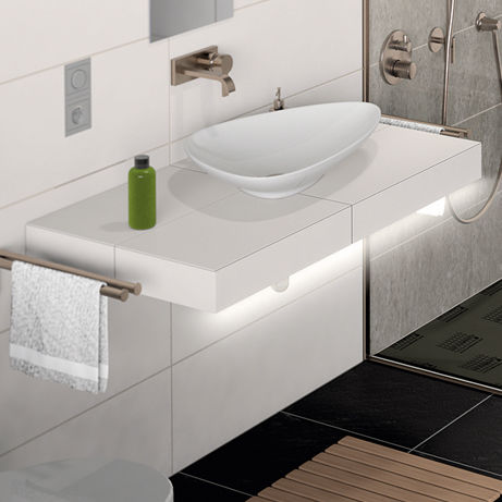 Piano lavabo in ceramica - LAVADO-FLOAT G - LUX ELEMENTS