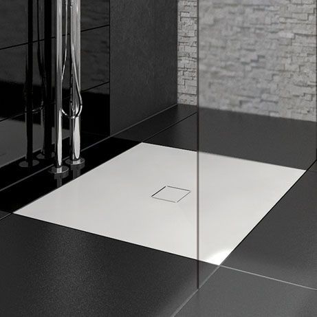 Piatto doccia quadrato - TUB-FINISH - LUX ELEMENTS - da appoggio / rasoterra / in Solid Surface