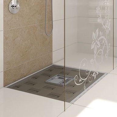 Piatto doccia rettangolare - TUB-PUMP-S - LUX ELEMENTS - da incasso / rasoterra / in espanso