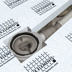 Raccordo per stanza da bagno - TUB-BAZ HTK - LUX ELEMENTS - in plastica / a gomito