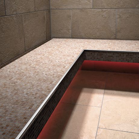 Panca contemporanea - CONCEPT-BA-FLOAT-GK - LUX ELEMENTS - in acciaio inossidabile / in espanso / senza schienale
