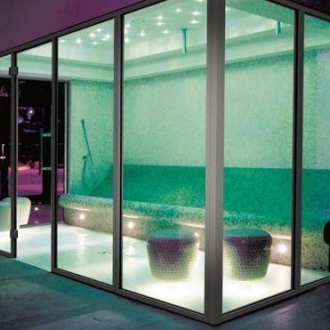 Parete fissa - CONCEPT-DOOR-GFZ - LUX ELEMENTS - a vetrina / in alluminio / in acciaio