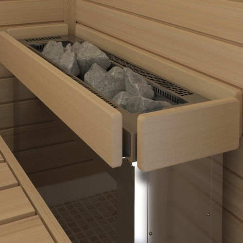 Stufa per sauna elettrica - HELIUS - Sawo - 0 - 5 kW / 5 kW...10 kW / da parete