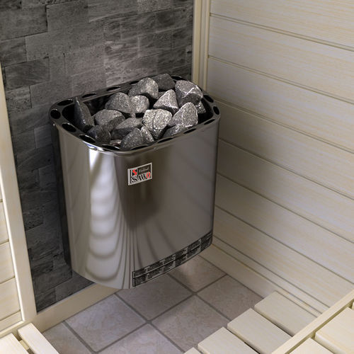 Stufa per sauna elettrica - SCANDIA - Sawo - 0 - 5 kW / 5 kW...10 kW / da parete