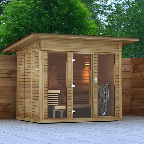 Sauna per uso residenziale - Sawo - in legno / da esterno / prefabbricata