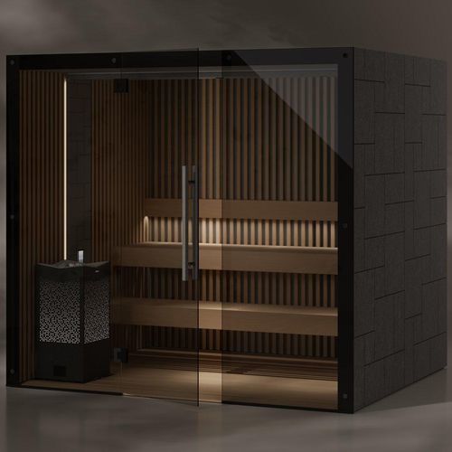 Sauna per uso residenziale - REFLECTION RIB - Tylö - contract / in legno / in vetro