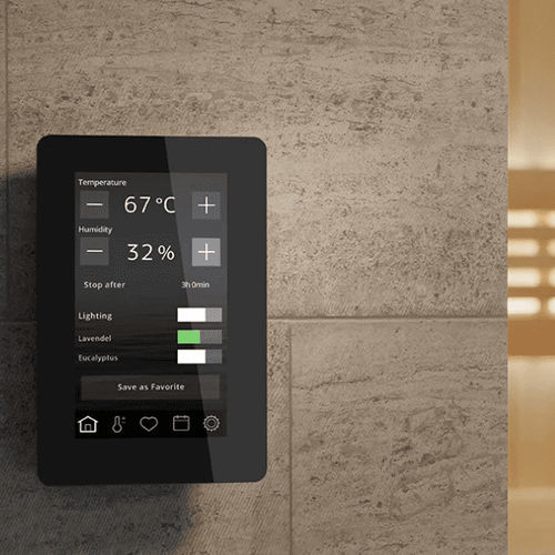 Pannello di controllo per impianti di riscaldamento - ELITE CLOUD - Tylö - a muro / professionale
