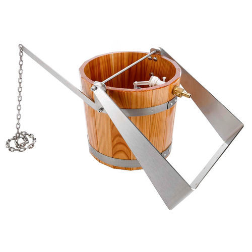 Doccia in legno - 87038 - Eliga - in acciaio inossidabile / a vento / rotonda