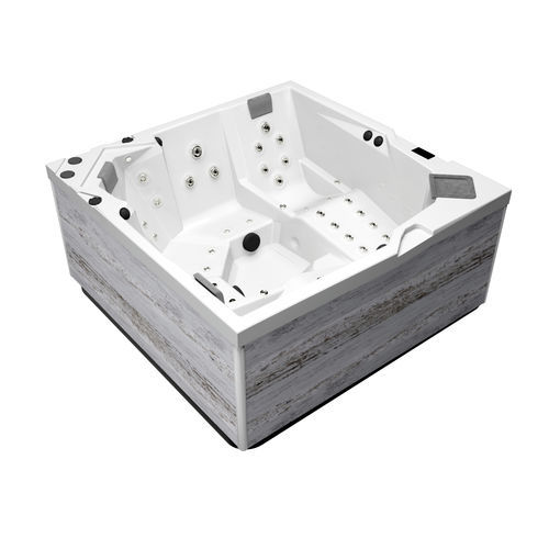 Spa fuoriterra - OKA 4 ONYX - Hanscraft - quadrata / 5 posti / in acrilico