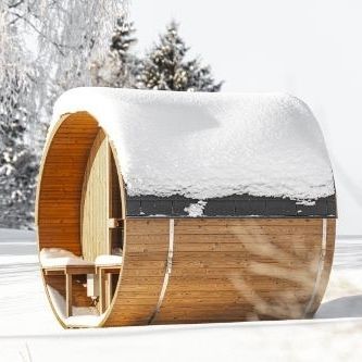 Sauna per uso residenziale - BARREL 210 - Hekla Saunas - contract / in picea / in legno massiccio