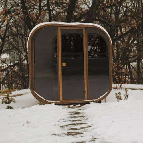 Sauna per uso residenziale - CUBE 160 - Hekla Saunas - contract / in legno massiccio / in pioppo tremulo