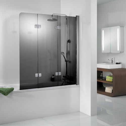 Sopravasca pivotante - PREMIUM SOFTCUBE: 6807114 - HSK - con rotazione a destra / in vetro temprato / con 3 pannelli