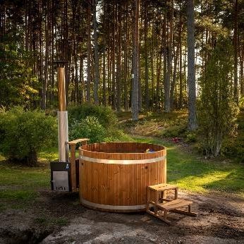 Spa fuoriterra - ORIGINAL WOODY M - Kirami - rotonda / 6 posti / 4 posti