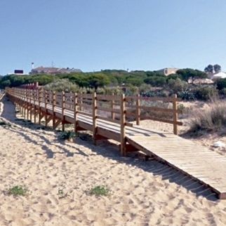 Passerella in legno - PILOTED CATWALKWAYS - Maderas Menur - modulare