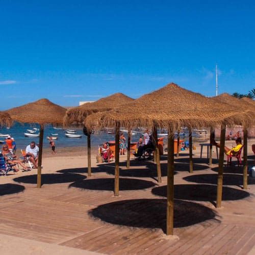Ombrellone rotondo - TROPICAL - Maderas Menur - a sbalzo / in legno / anti-UV