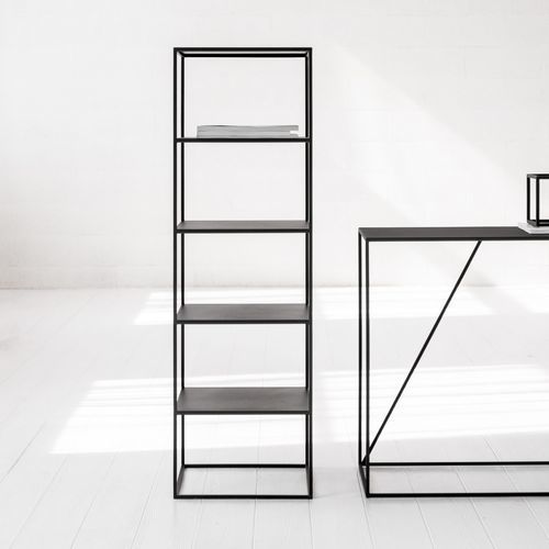 Scaffale contemporaneo - BEING SLIM - IDDO - in acciaio / nero