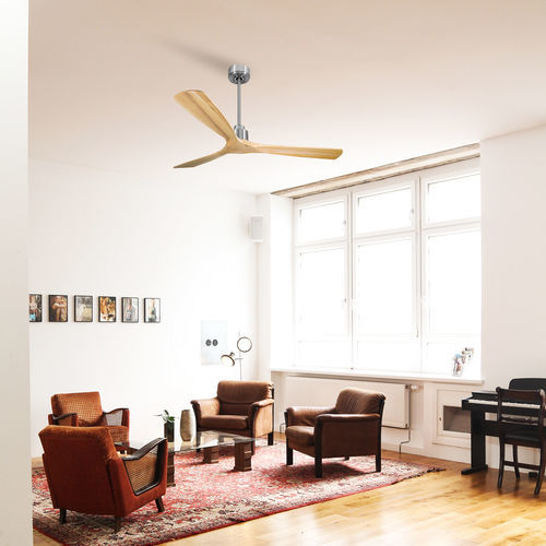 Ventilatore da soffitto residenziale - TE3_CP6SW166 - KLASSFAN - da interno / in ABS / beige