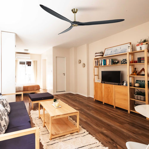 Ventilatore da soffitto residenziale - DC5_P7BK223 - KLASSFAN - da interno / in ABS / WiFi