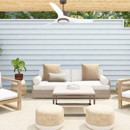 Ventilatore da soffitto residenziale - DC6EXT_P4WI_L1CHOCEXT - KLASSFAN - da interno / in ABS / WiFi