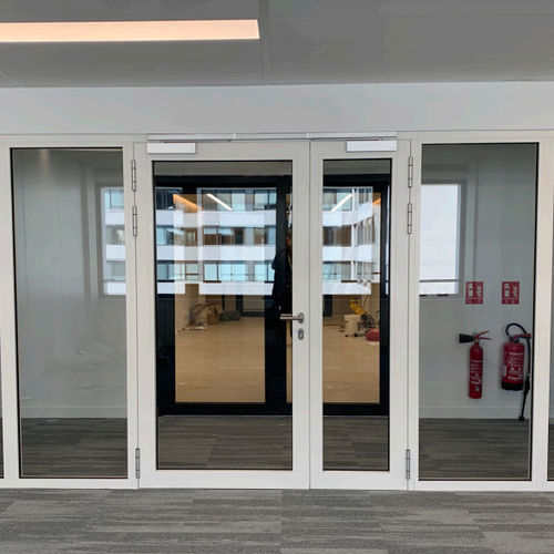Porta da interno - AluTeq EI1 30 - ERIBEL FRANCE - in acciaio / battente / contemporanea