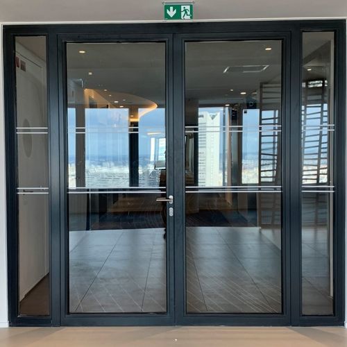 Porta da interno - SteelTeq EI130 - ERIBEL FRANCE - in acciaio / battente / contemporanea