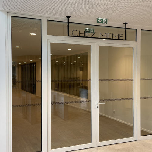 Porta da interno - SteelTeq FB6 - ERIBEL FRANCE - in acciaio / battente / contemporanea