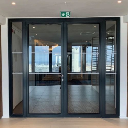 Porta da interno - SteelTeq E60 - ERIBEL FRANCE - in acciaio / battente / contemporanea