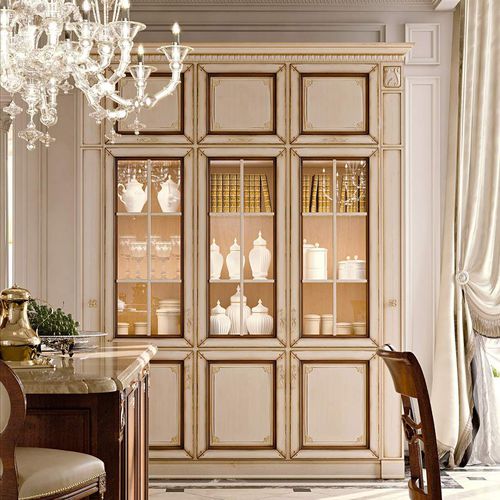Credenza con alzata classica - Capri Luxury - ARCARI ARREDAMENTI - in noce