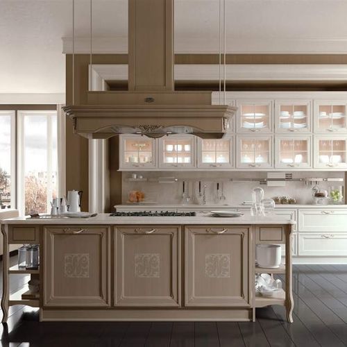 Cucina classica - SIENA : CLASSIC - ARCARI ARREDAMENTI - in terracotta / in madreperla / in acero