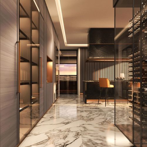 Cantinetta multitemperatura - Solferino Luxury DI-VINO - ARCARI ARREDAMENTI - installazione libera / in vetro / vetrata