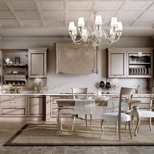 Cucina classica - Capri Classic - ARCARI ARREDAMENTI - in legno / in terracotta / con impugnature