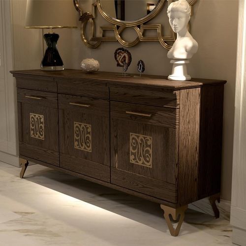 Credenza alta - Positano Classic - ARCARI ARREDAMENTI - in stile / in legno / in metallo