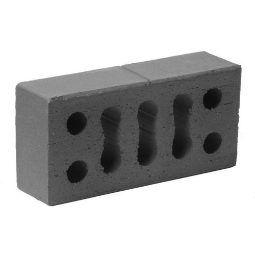 Mattone perforato - CANDIGRES - per barbecue / refrattario / grigio
