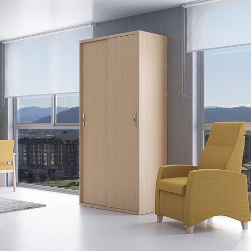 Armadio contemporaneo - MAE - Seniorcare - in melaminico / con ante battenti / a porte scorrevoli