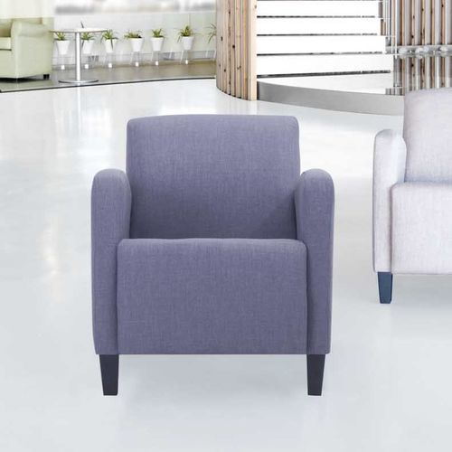 Poltrona classica - PANDORA - Seniorcare - in tessuto / in legno massiccio / grigia