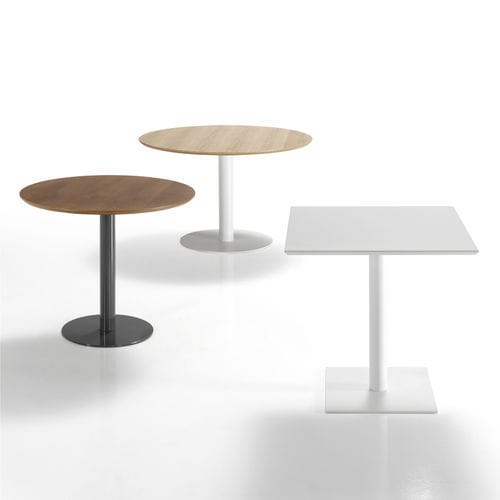 Tavolo contemporaneo - KISS - Seniorcare - in legno / con supporto in acciaio inossidabile / rettangolare