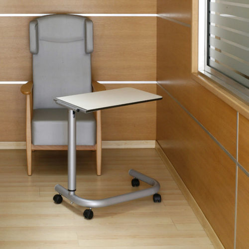 Tavolo d'appoggio contemporaneo - MULTI - Seniorcare - in legno / con supporto in metallo / rettangolare