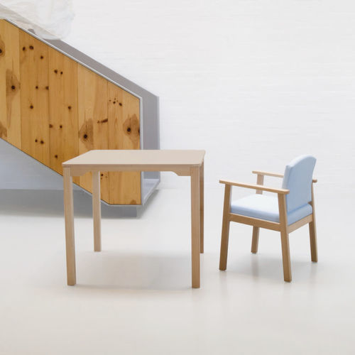 Sedia contemporanea - SENTA - Seniorcare - da interno / in tessuto / in faggio