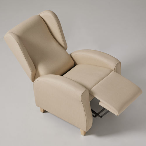 Poltrona relax classica - MEGAN - Seniorcare - in tessuto / in legno massiccio / con poggiapiedi