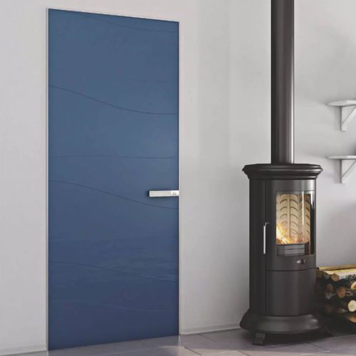 Porta da interno - Aqua - IN WOOD LLC - in legno / battente / contemporanea