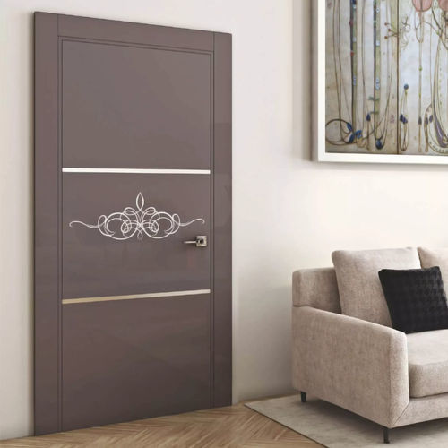 Porta da interno - IN WOOD LLC - in legno / battente / contemporanea