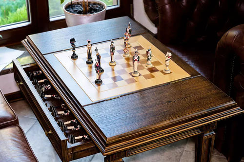 Tavolo da scacchi tradizionale - IN WOOD LLC - per uso residenziale / in legno
