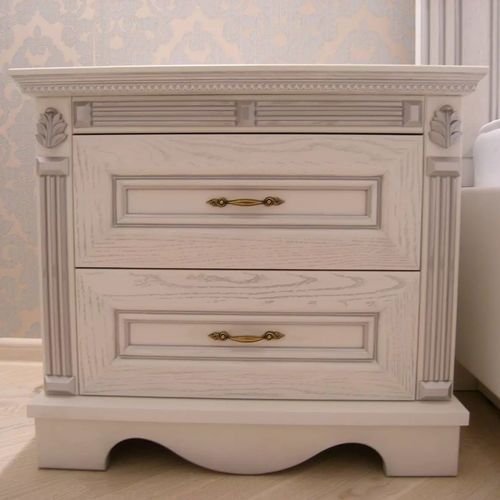 Comodino contemporaneo - IN WOOD LLC - in legno / con supporto in legno / quadrato