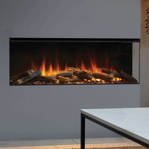 Inserto per camino trifacciale - Forest 1200 - British Fires Ltd - elettrico / contemporaneo / telecomandato