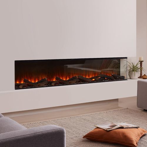 Inserto per camino trifacciale - Forest 1900 - British Fires Ltd - elettrico / contemporaneo / telecomandato