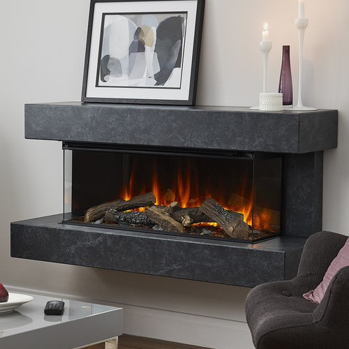 Camino elettrico - Winchester  - British Fires Ltd - da parete / sospeso / a parete