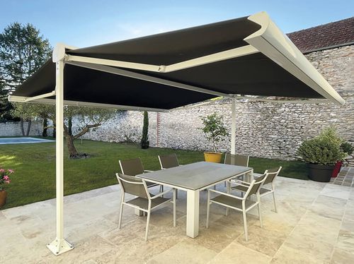 Tenda da sole a doppia pendenza - 265 - USINE-ONLINE - a cassonetto / autoportante / a motore